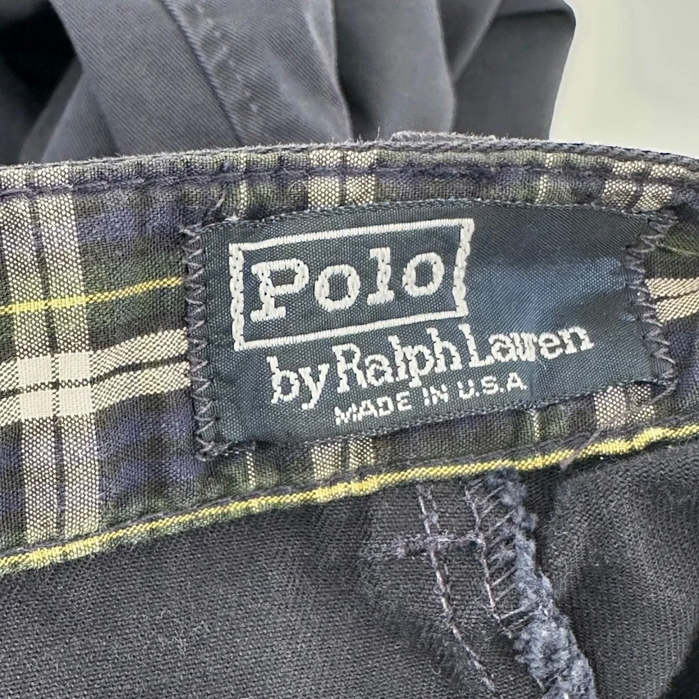 Polo Ralph Lauren Classic Golf Pant Mens 40 Navy Solid Relaxed Vintage 90s USA